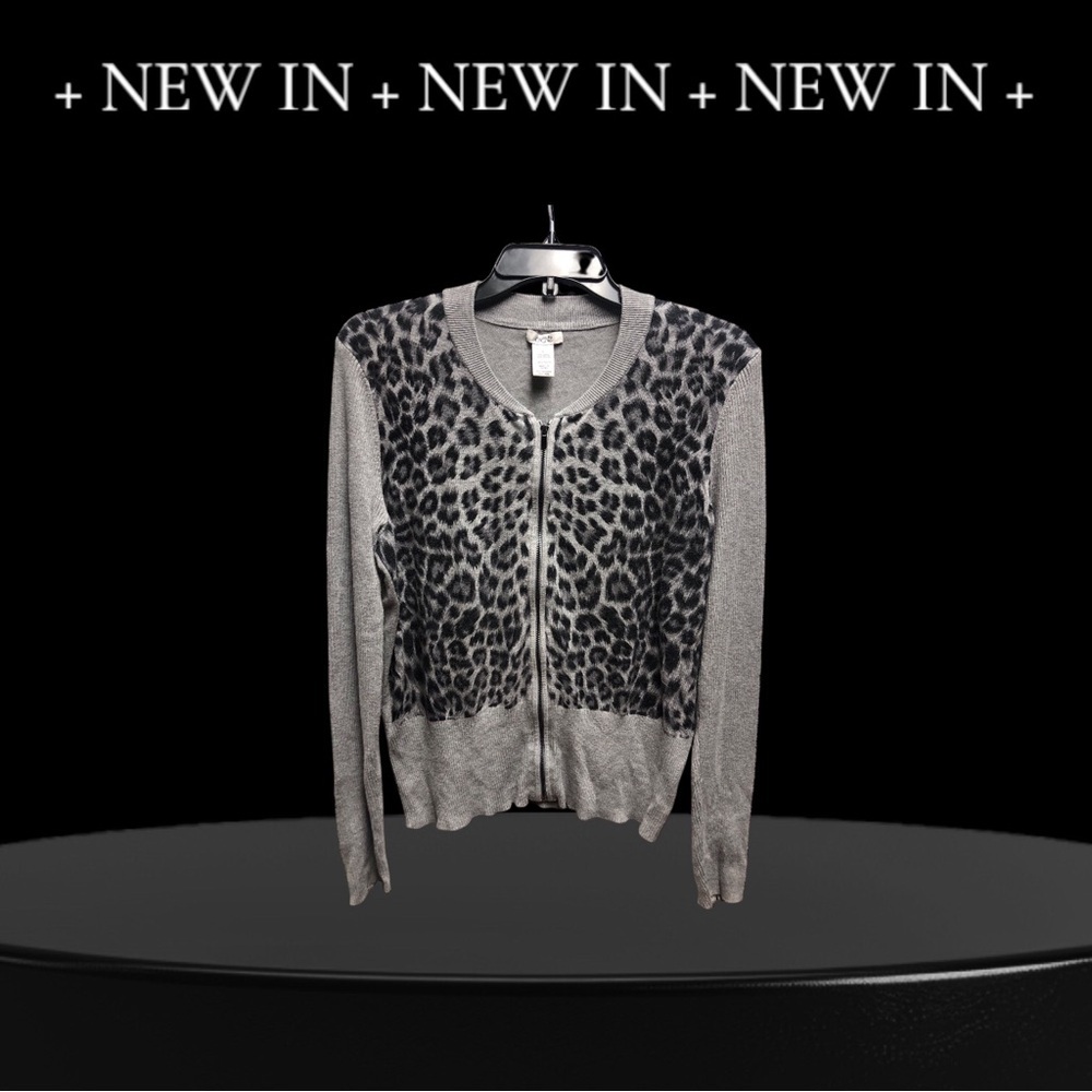 CACHE’ Leopard Print Cardigan